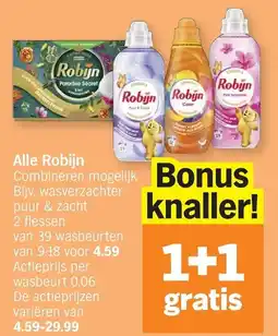 Albert Heijn Robijn wasverzachter aanbieding
