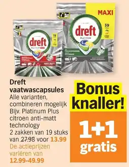 Albert Heijn Dreft vaatwascapsules aanbieding