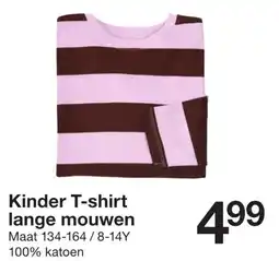 Zeeman Kinder t-shirt lange mouwen aanbieding