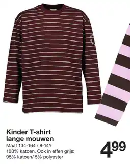 Zeeman Kinder T-shirt lange mouwen aanbieding