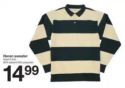 Zeeman Heren sweater aanbieding