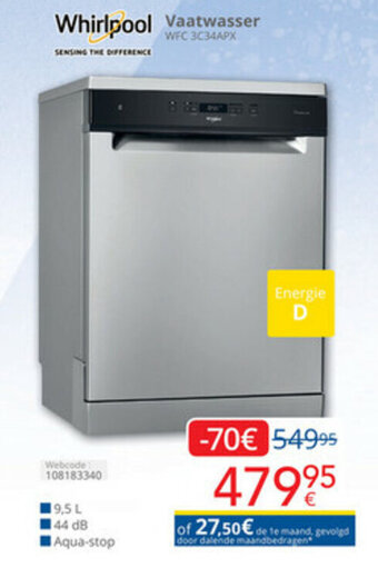 Eldi Whirlpool Vaatwasser aanbieding