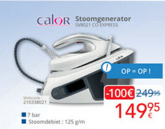 Eldi Calor Stoomgenerator aanbieding