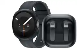 Coolblue Samsung Galaxy Watch Ultra 2 5G Titanium Zwart 47mm + Samsung Galaxy Buds4 Pro Zwart aanbieding