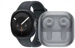 Coolblue Samsung Galaxy Watch 9 5G Noir 40 mm + Samsung Galaxy Buds4 Blanc aanbieding