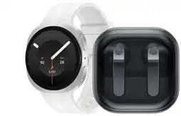 Coolblue Samsung Galaxy Watch 9 Blanc 40 mm + Samsung Galaxy Buds4 Noir aanbieding