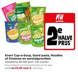 Jumbo Knorr Cup-a-Soup, Good pasta, Noodles of Potatoes en wereldgerechten aanbieding