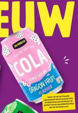 Jumbo Cola Dragon Fruit Zero Sugar aanbieding
