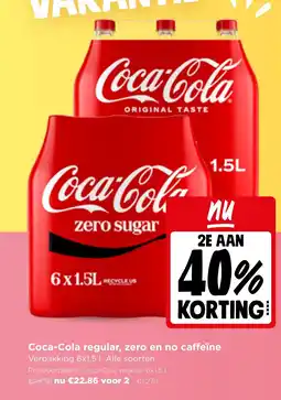 Jumbo Coca-Cola regular, zero en no cafeïne aanbieding