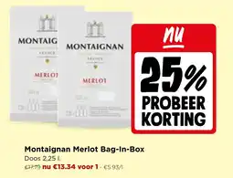 Jumbo Montaignan Merlot Bag-In-Box aanbieding