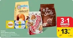 Carrefour Koekjes Mulino Bianco en Pavesi aanbieding