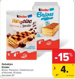Carrefour Gebakjes Kinder aanbieding