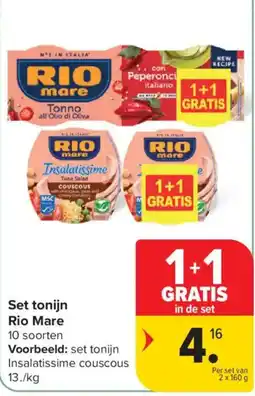 Carrefour Set tonijn Rio Mare aanbieding