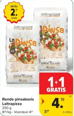 Carrefour Ronde pinsabasis Laltrapizza aanbieding