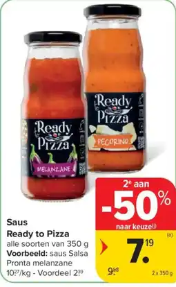 Carrefour Saus Ready to Pizza aanbieding