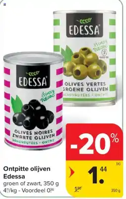Carrefour Ontpitte olijven Edessa aanbieding