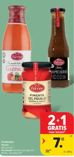 Carrefour Ferrer pimiento del piquillo aanbieding