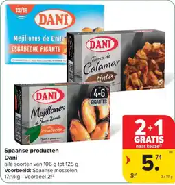 Carrefour Spaanse producten Dani aanbieding