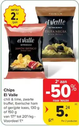 Carrefour Chips El Valle aanbieding