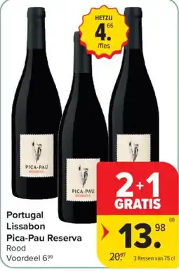 Carrefour Portugal Lissabon Pica-Pau Reserva Rood aanbieding