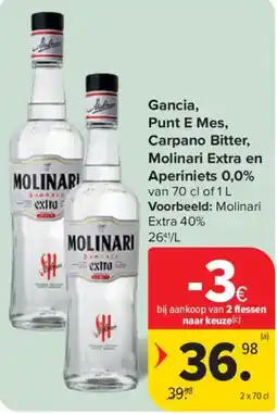 Carrefour Molinari extra aanbieding