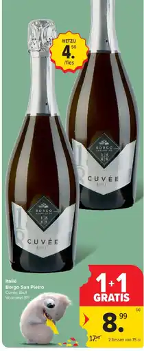 Carrefour Italië Borgo San Pietro Cuvée Brut aanbieding