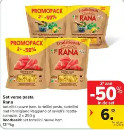 Carrefour Set verse pasta Rana aanbieding