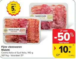 Carrefour Fijne vleeswaren Maletti aanbieding
