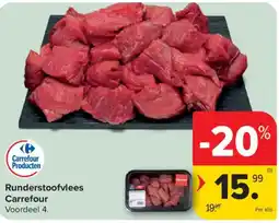 Carrefour Runderstofvlees Carrefour aanbieding