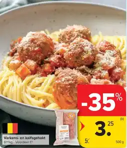 Carrefour Varkens- en kalfsgehakt aanbieding