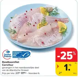 Carrefour Roodbaarsfilet Carrefour aanbieding