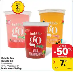 Carrefour Bubble Tea Bubble Go aanbieding