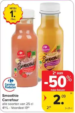 Carrefour Smoothie Carrefour aanbieding