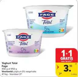 Carrefour Yoghurt Total Fage aanbieding
