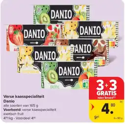 Carrefour Verse kaasspecialiteit Danio aanbieding