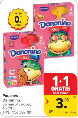 Carrefour Pouches Danonino aanbieding