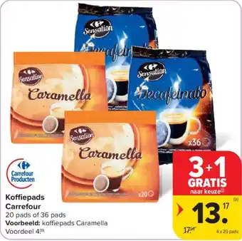 Carrefour Koffiepads Carrefour aanbieding