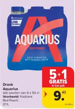 Carrefour Drank Aquarius aanbieding