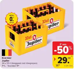Carrefour Krat bier Jupiler aanbieding