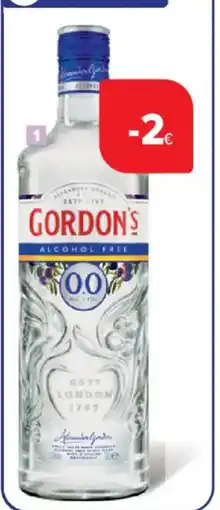 Carrefour Gordon's alcohol free aanbieding