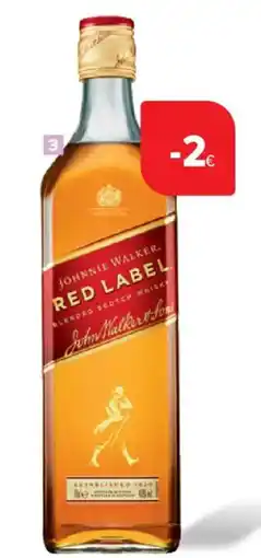 Carrefour Whiskey red label johnnie walker aanbieding