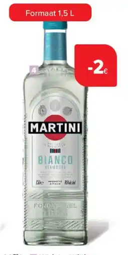 Carrefour Aperotoef vermout martini bianco of rosso aanbieding