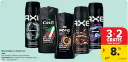 Carrefour Douchegel en deodorant Axe aanbieding