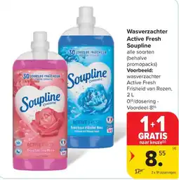 Carrefour Wasverzachter active fresh soupline aanbieding