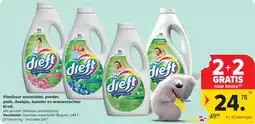 Carrefour Vloeibaar wasmiddel Dreft aanbieding