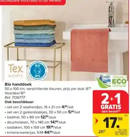Carrefour Bio handdoek aanbieding