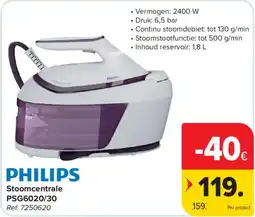 Carrefour Philips stoomcentrale aanbieding