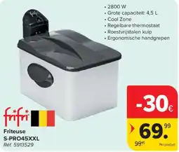 Carrefour Friteuse S-PRO45XXL aanbieding