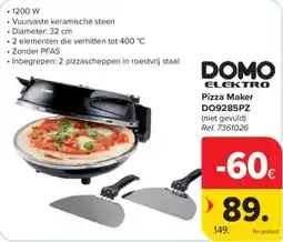 Carrefour Pizza Maker Domo Elektro aanbieding