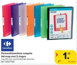 Carrefour Personaliseerbare soepele A4-map aanbieding